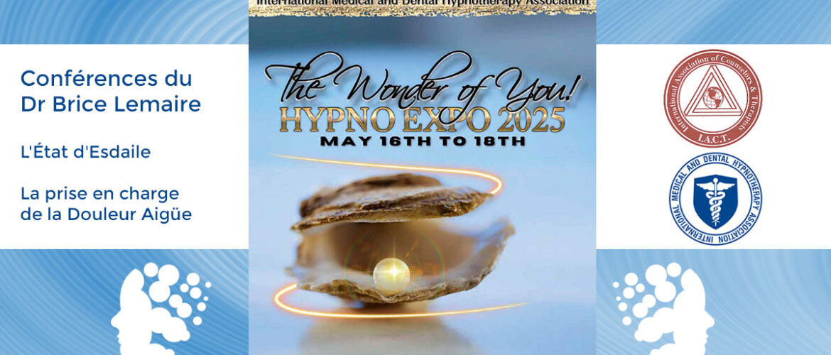 Hypno Expo IACT-IMDHA Orlando 16 au 18 mai 2025 - Conférences du Docteur Lemaire