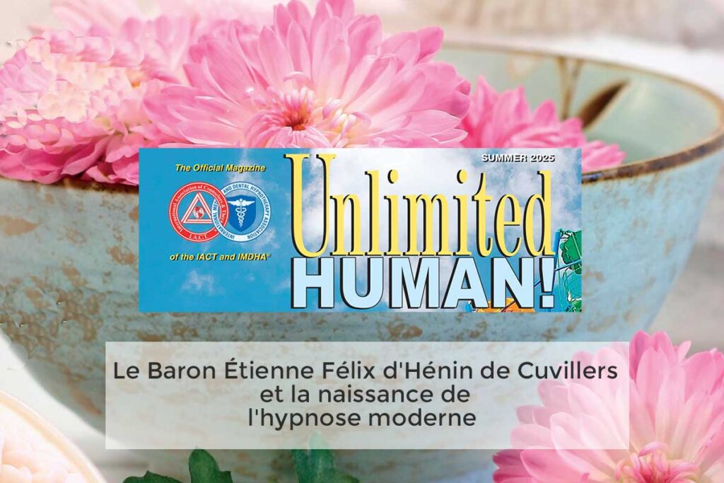 Article du Dr Brice Lemaire dans le journal de l’IMDHA sur le Baron Étienne Félix d'Hénin de Cuvillers