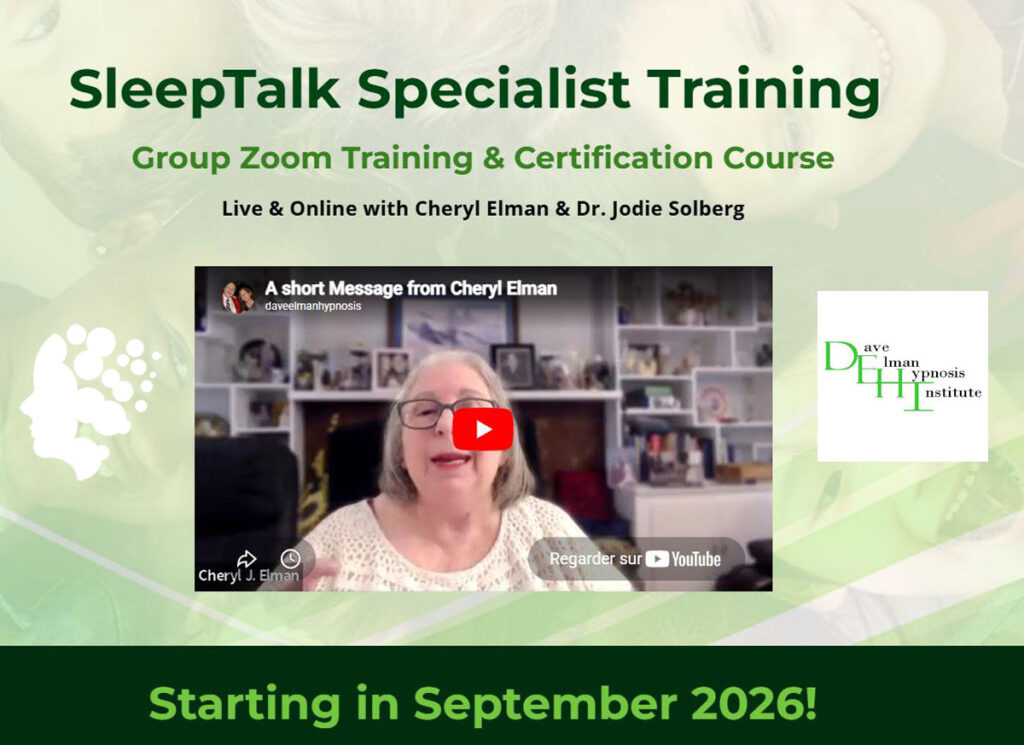 SleepTalk® : découvrez la formation internationale de Cheryl Elman pour intégrer le potentiel du sommeil dans votre pratique